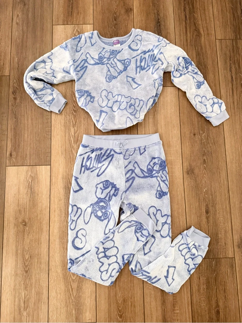 Disney Light Stitch Fleece Pajama Set